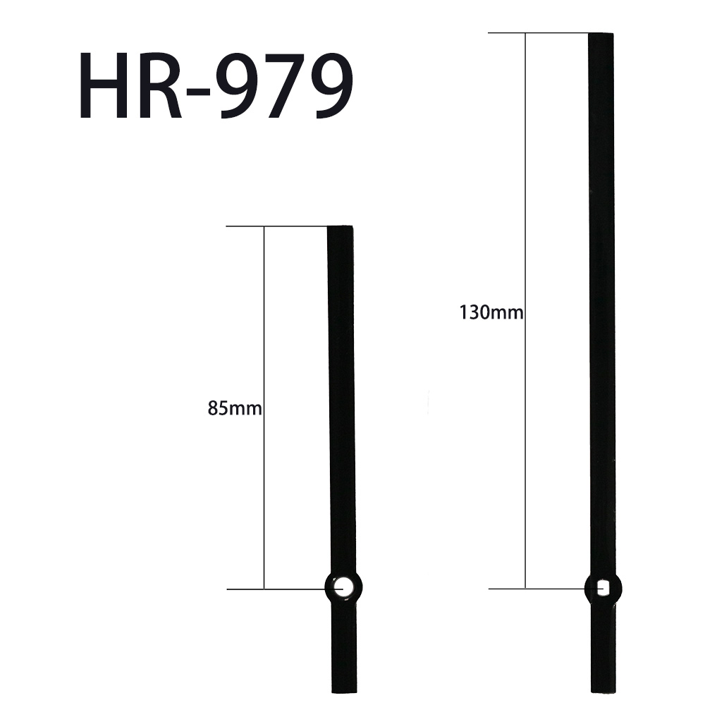 HR-979黑时分针方孔加铜套