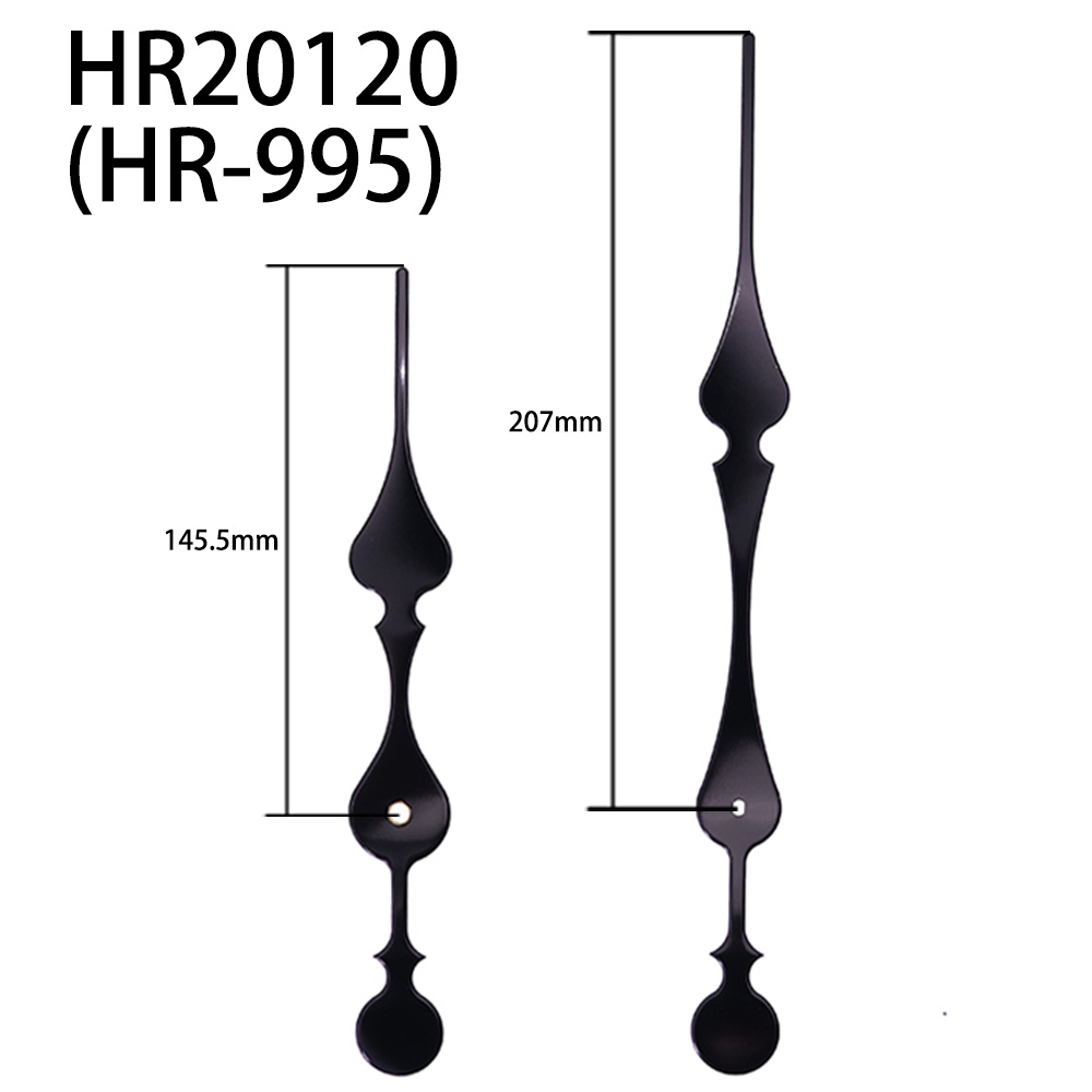 HR20120(HR-995)黑时分针方孔加铜套