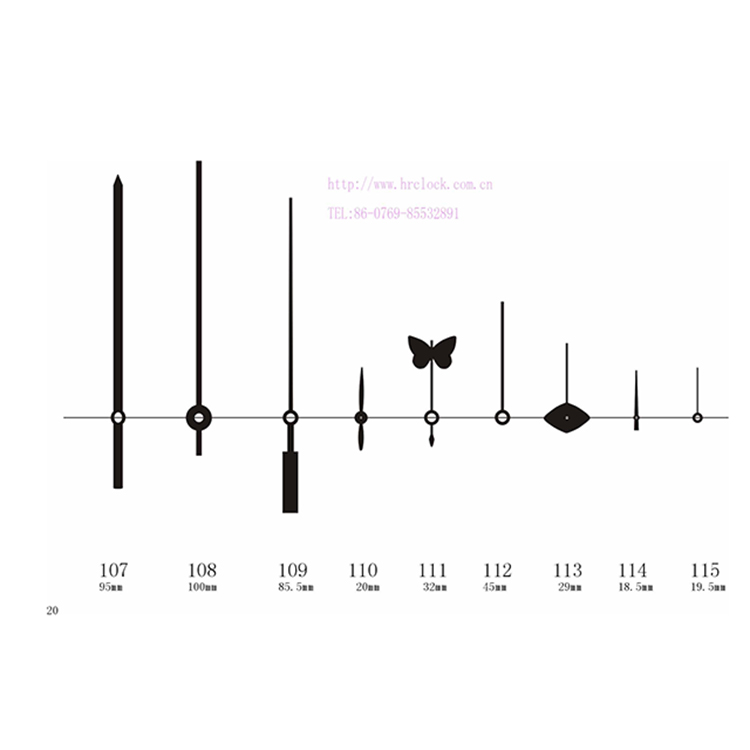 HR107-115秒针