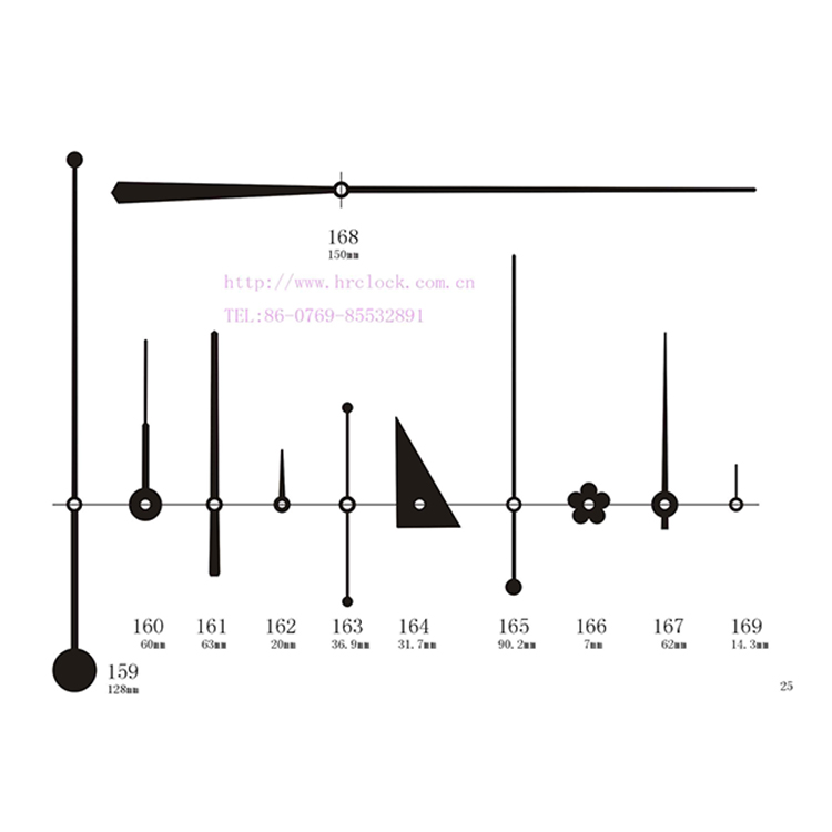 HR159-169秒针