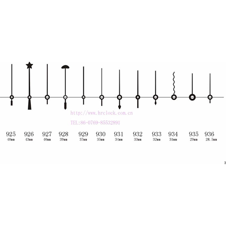HR925-936秒针