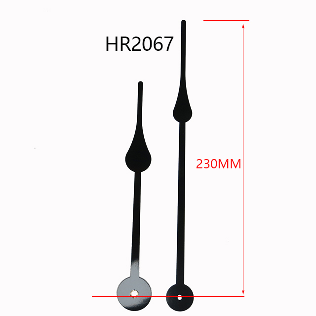 长度230mmHR2067石英钟金属钟针 分针方孔