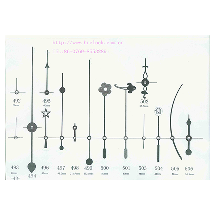HR492-506秒针