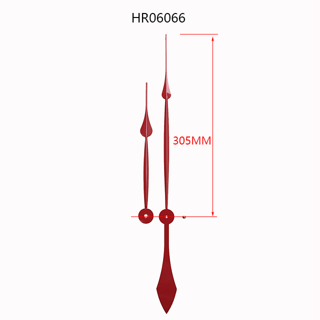 长度305mmHR06066红色石英钟金属钟针