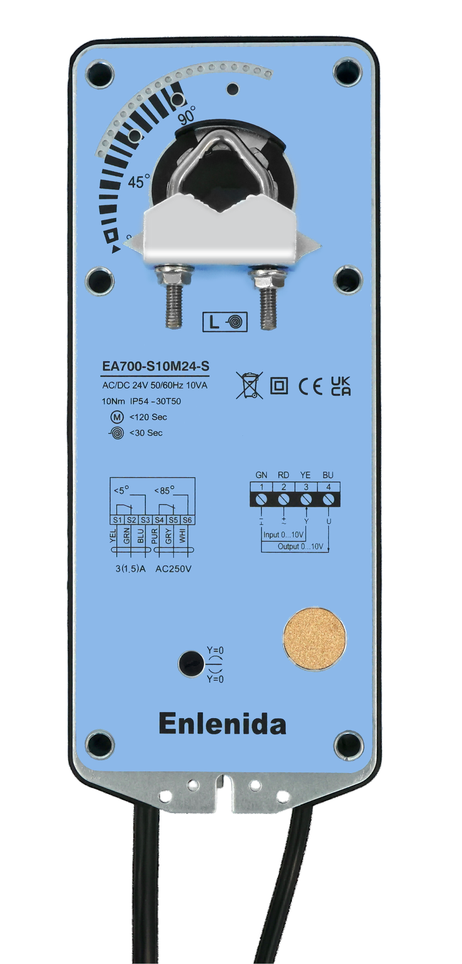 EA700 Series 10Nm Spring Return Damper Actuators