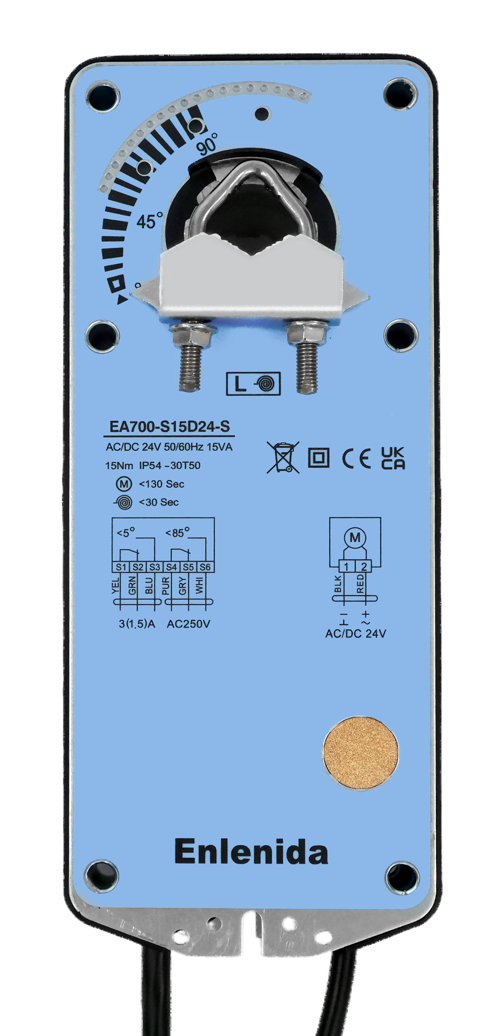 EA700 Series 15Nm Spring Return Damper Actuators