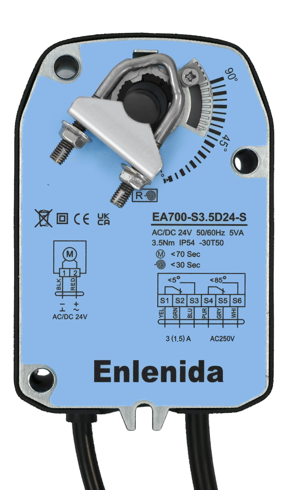 EA700 Series 3.5Nm Spring Return Damper Actuators