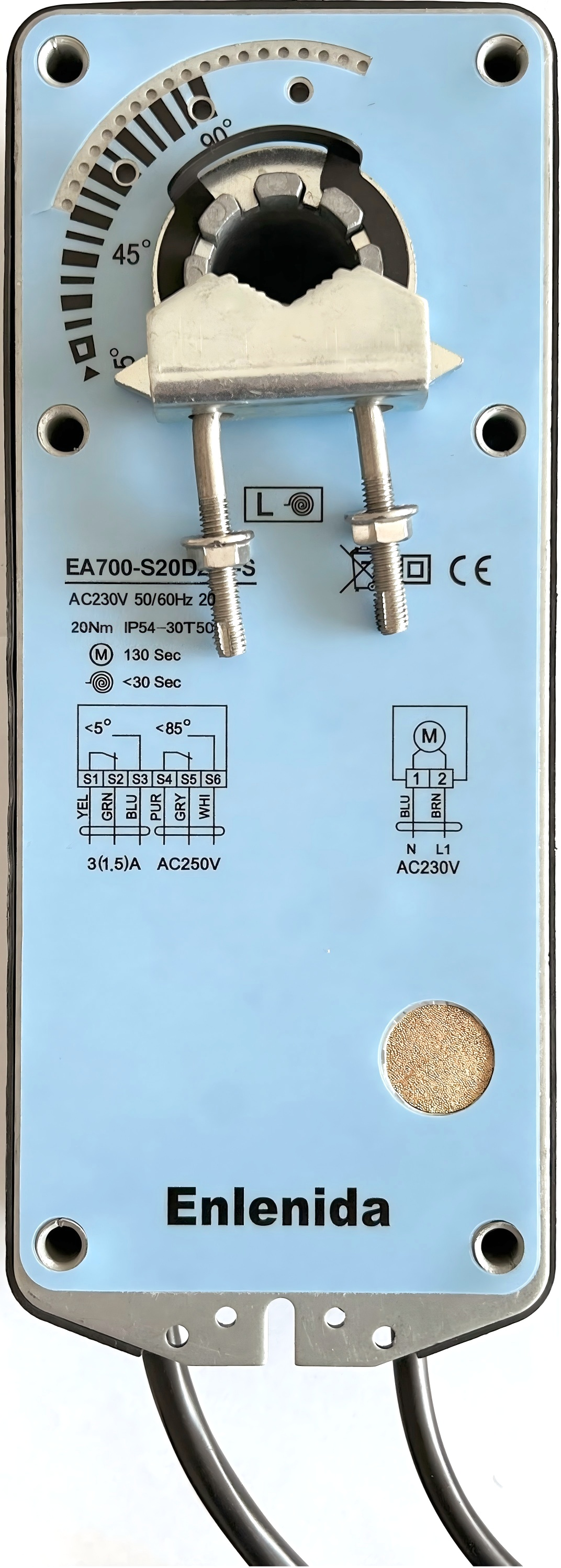 EA700系列弹簧复位20Nm风阀执行器