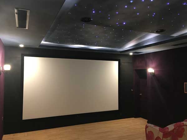 北京别墅地下室私人影院量身定制案例（丽京花园影音室）