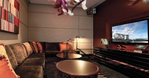 石家庄北苑别墅家庭影院卡拉OK设计案例