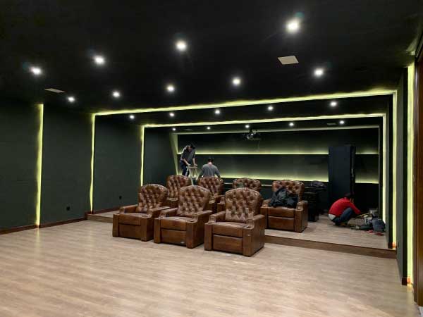 北京碧水庄园家庭私人影院定制案例（杜比全景声7.2.4声道）