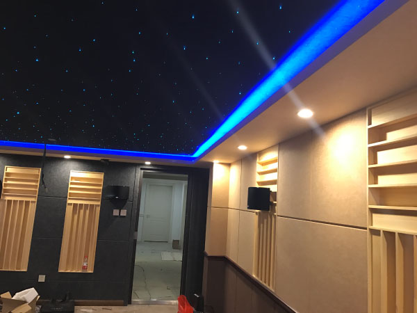 杭州别墅影音室杜比环绕声7.1声道家庭影院设计案例（萧山天地墅园）