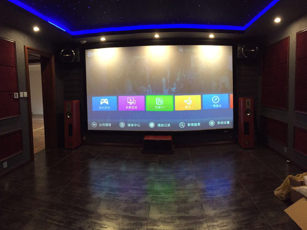 杭州影音室设计装修豪华杜比7.2声道家庭影院卡拉OK定制（多蓝水岸）