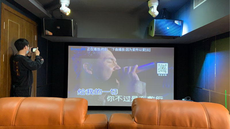 杭州家庭影院卡拉OK定制案例（康良祥云府）