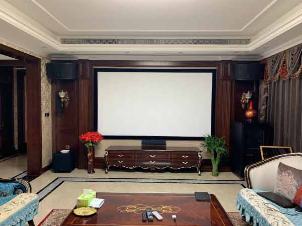 河北沧州别墅客厅影院卡拉OK设计案例