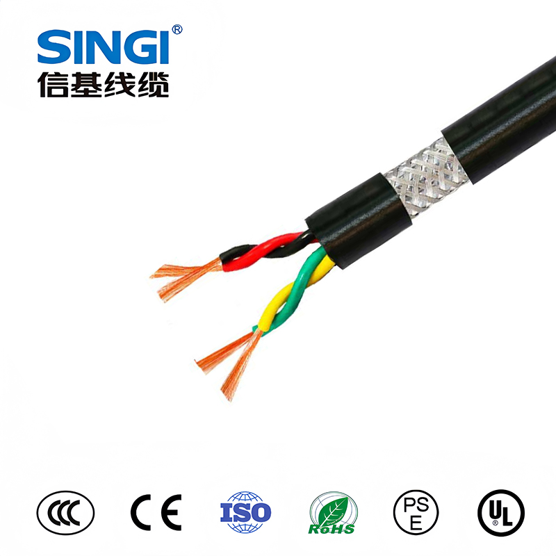 UL2501 105℃ 600V PVC 对绞屏蔽多芯电缆