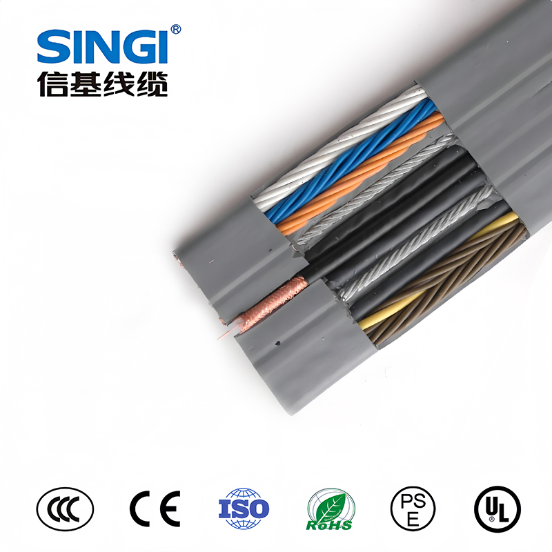 TVVBG    电梯随行扁电缆 带钢丝