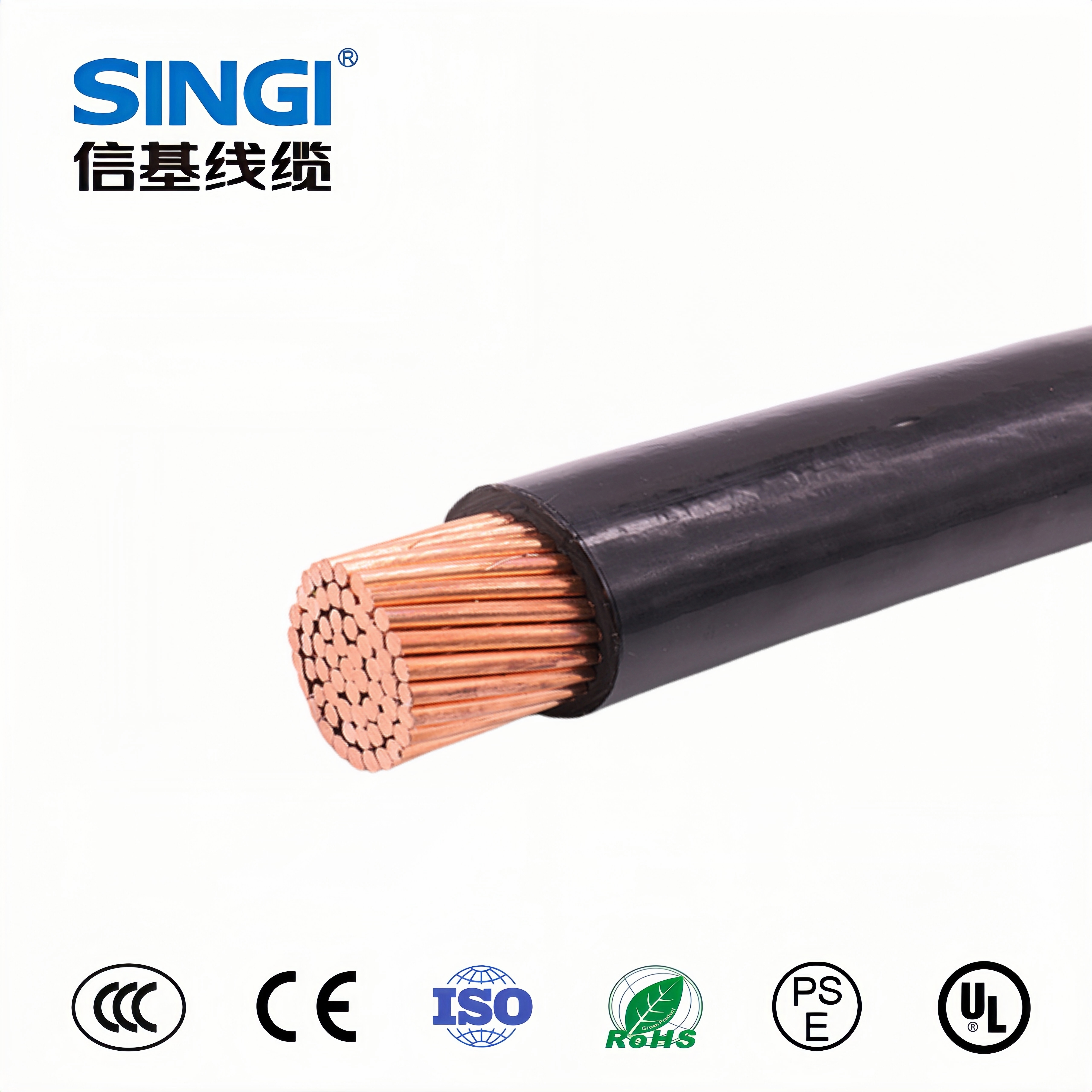 UL1007 80°C 300V PVC护套单芯电缆