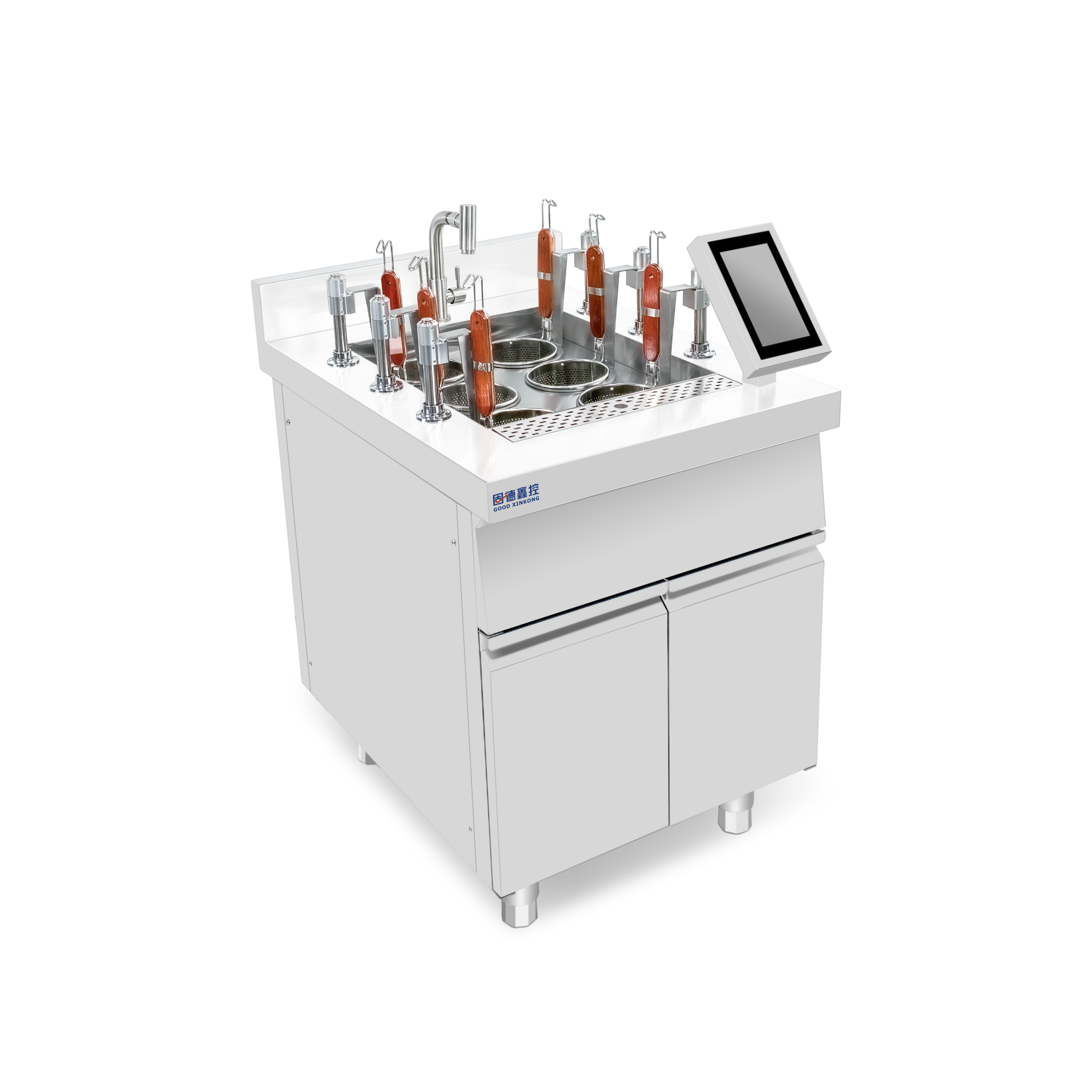 数云六头升降煮面炉