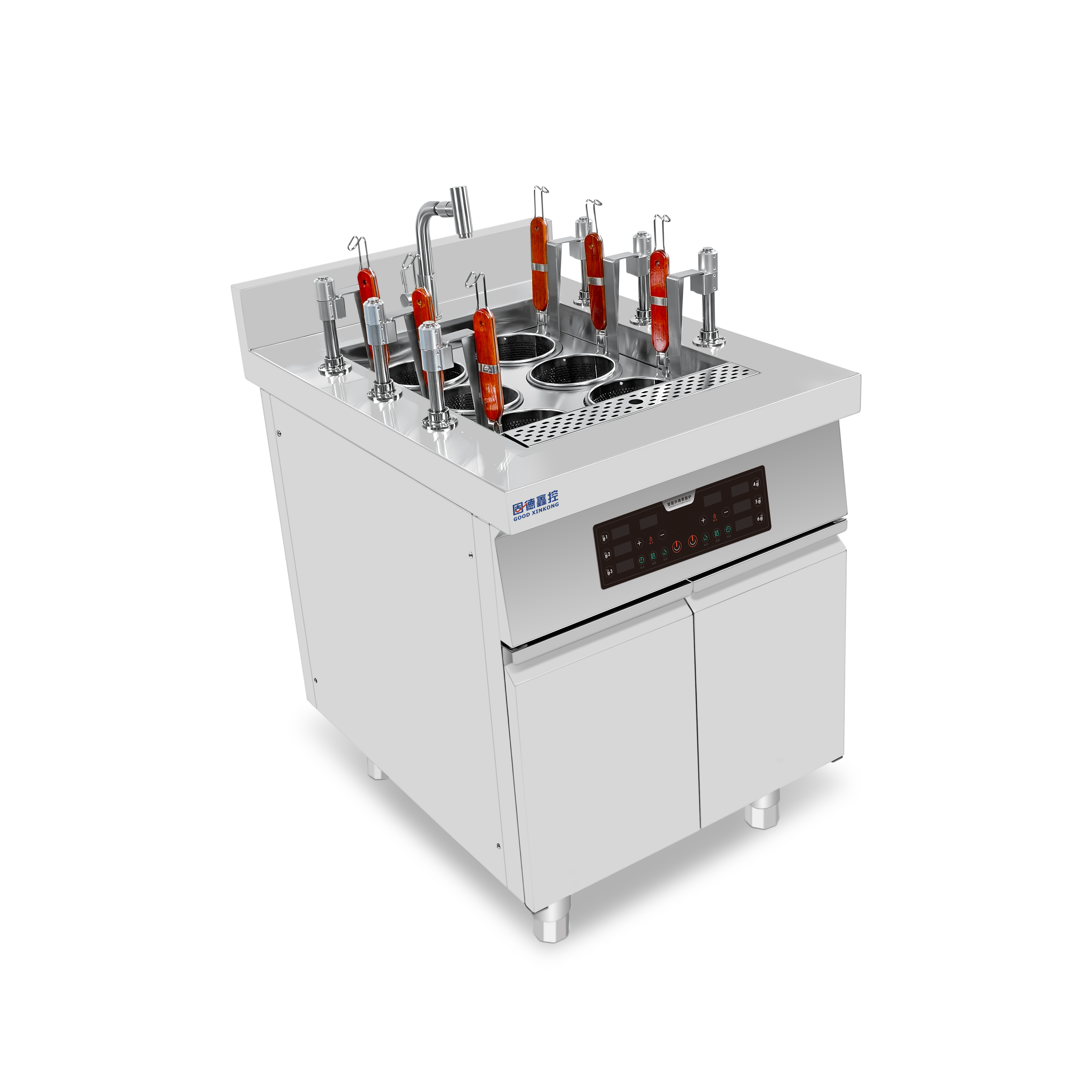 数智六头升降煮面炉