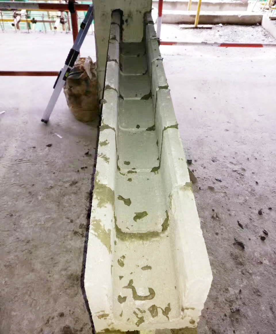 混凝土连锁空心U型砌块（地圈梁专用）