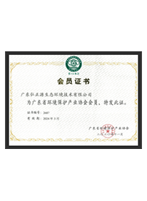 广东省环境污染治理能力评价证书