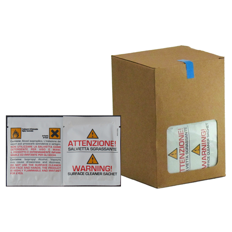 Pre-Saturated Alcohol Fiber Wipes