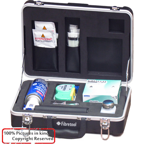 Deluxe Optical Fiber Inspection & Cleaning Kit HW-750C
