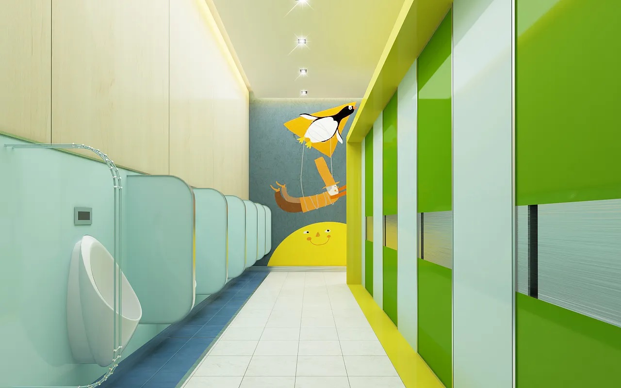 儿童公共公共厕所隔断