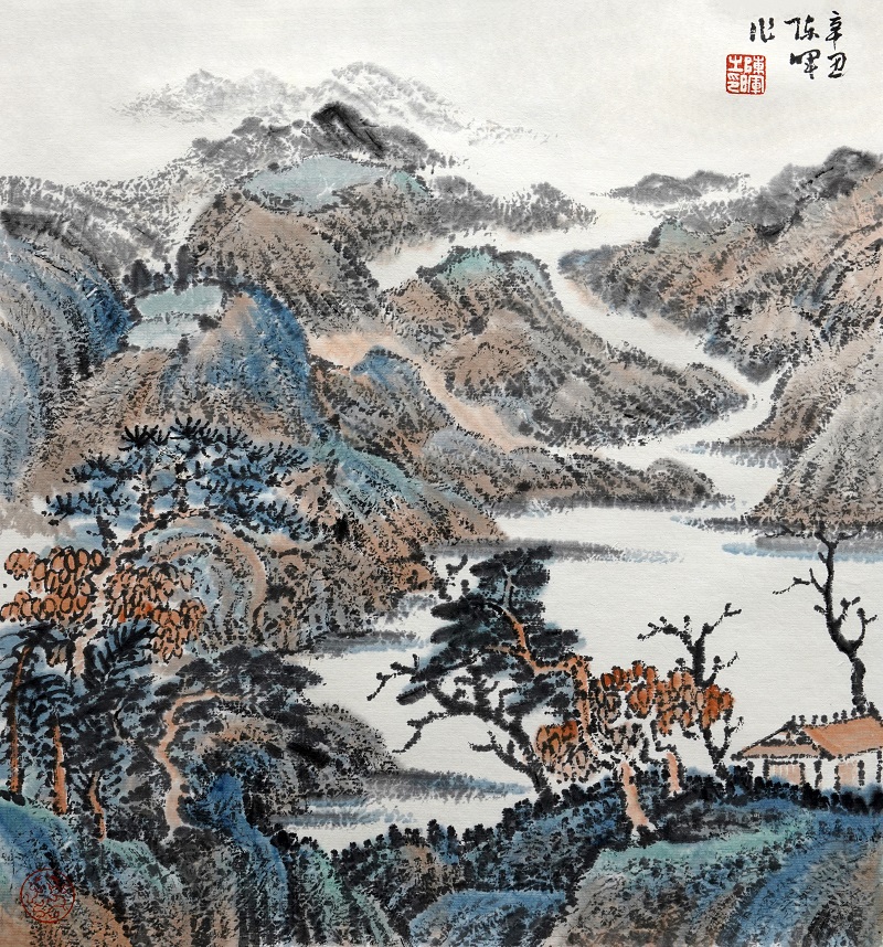 層山疊翠 48x45