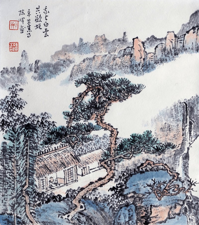 我與白云共歡娛  40x48
