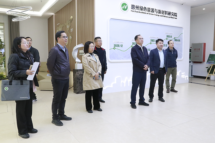 惠州市副市长胡进耀一行莅临绿能院调研