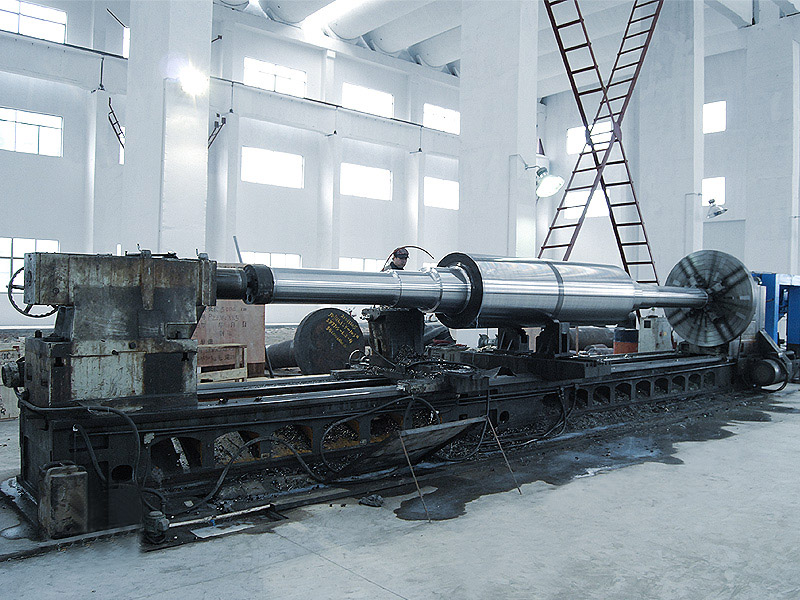 大型主轴精加工中