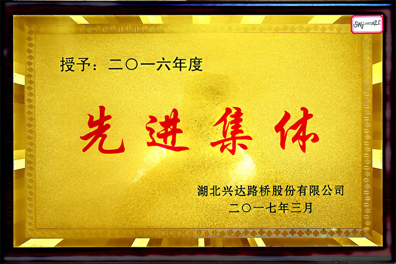 二零一六年度   先进集体