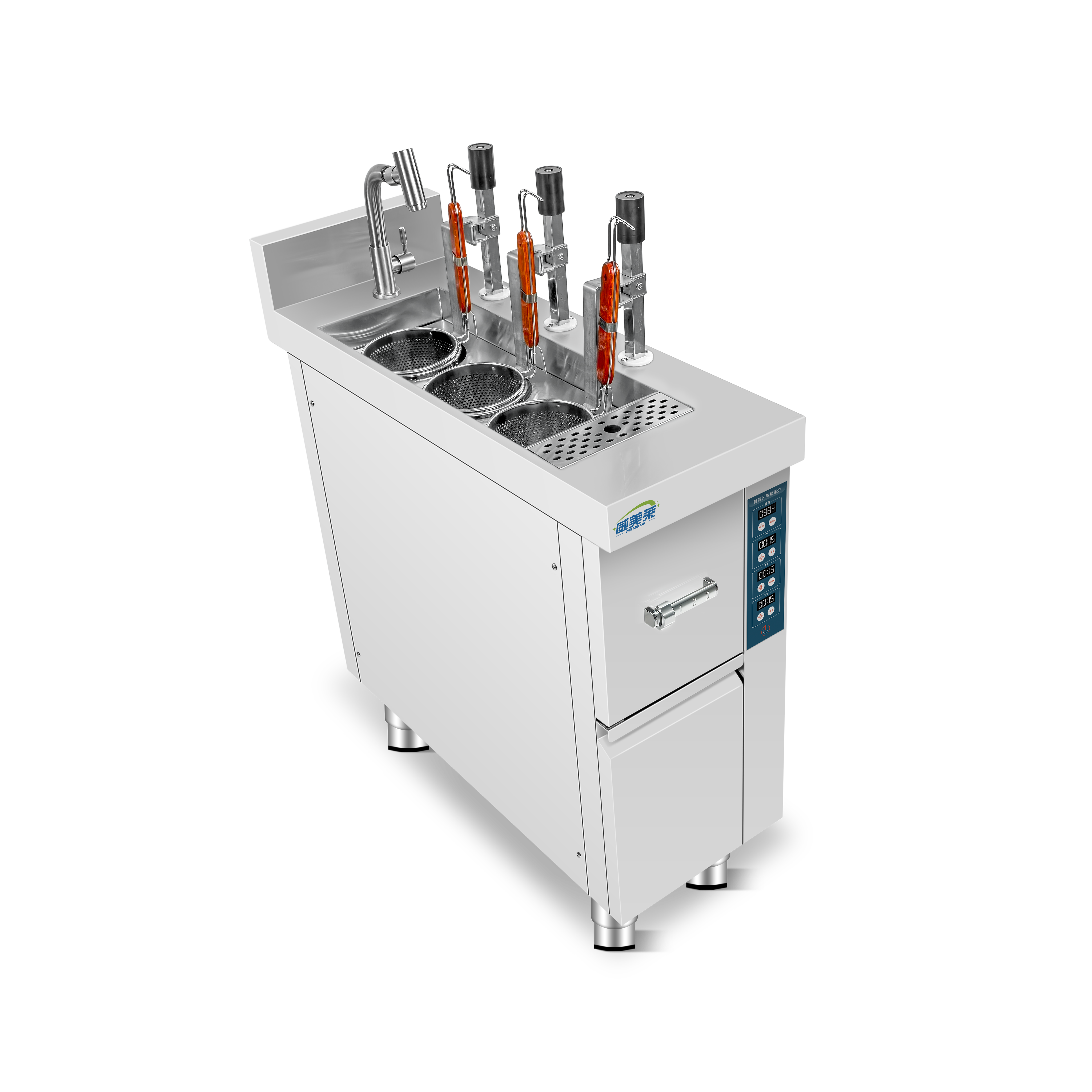 三头升降煮面炉数控款