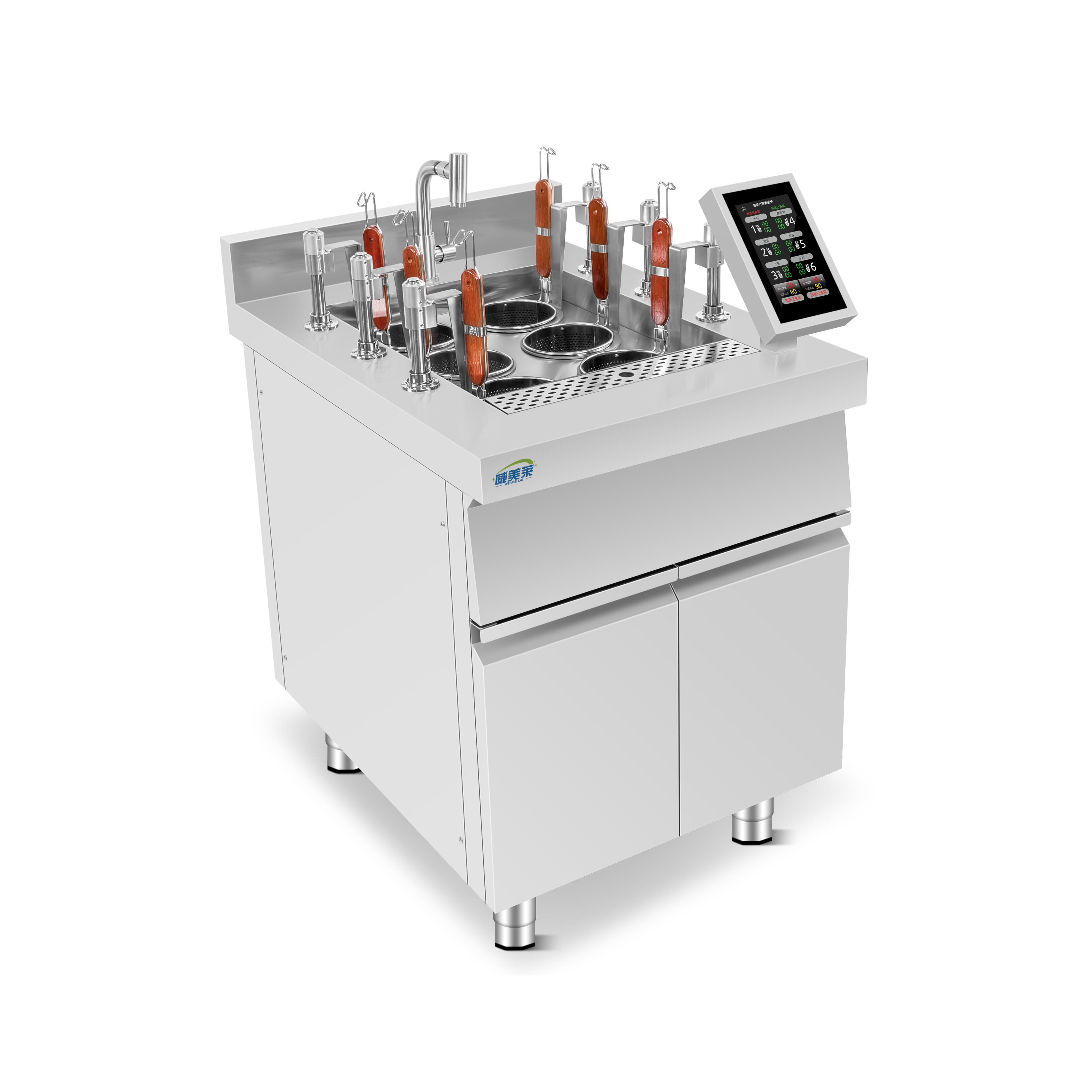 六头升降煮面炉云控款