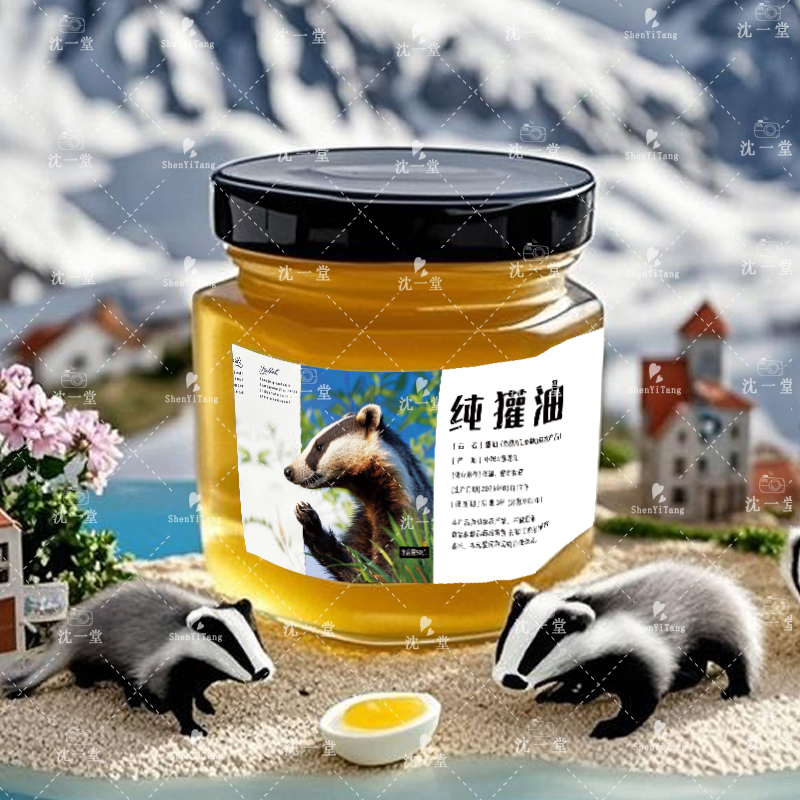 长白山纯獾子油烫烧东北正品纯獾油无添加