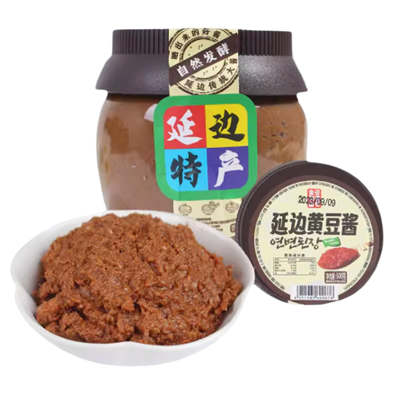 金刚山延边黄豆酱传统生大酱东北大酱汤延边朝鲜族大豆酱