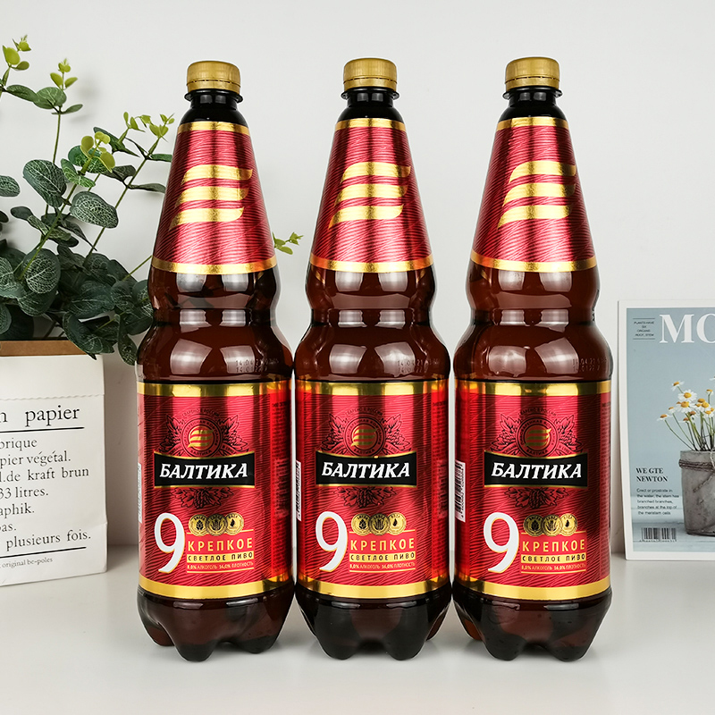 1300ml*6桶俄罗斯原装进口波罗的海9号烈性高度浓大麦芽啤酒精酿