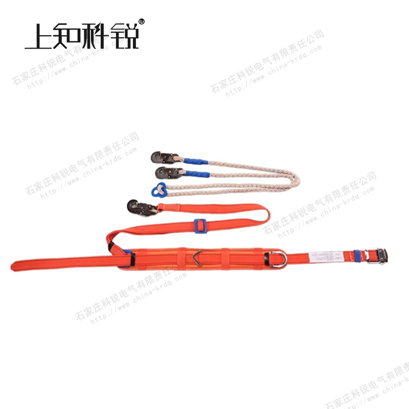 红色丙纶双保险安全带