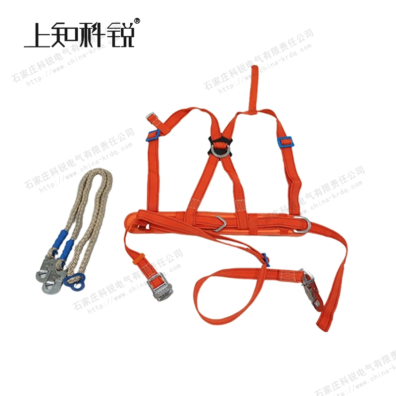 红色丙纶双背双保险安全带