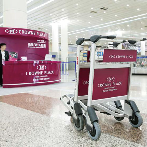 上海机场手推车广告投放