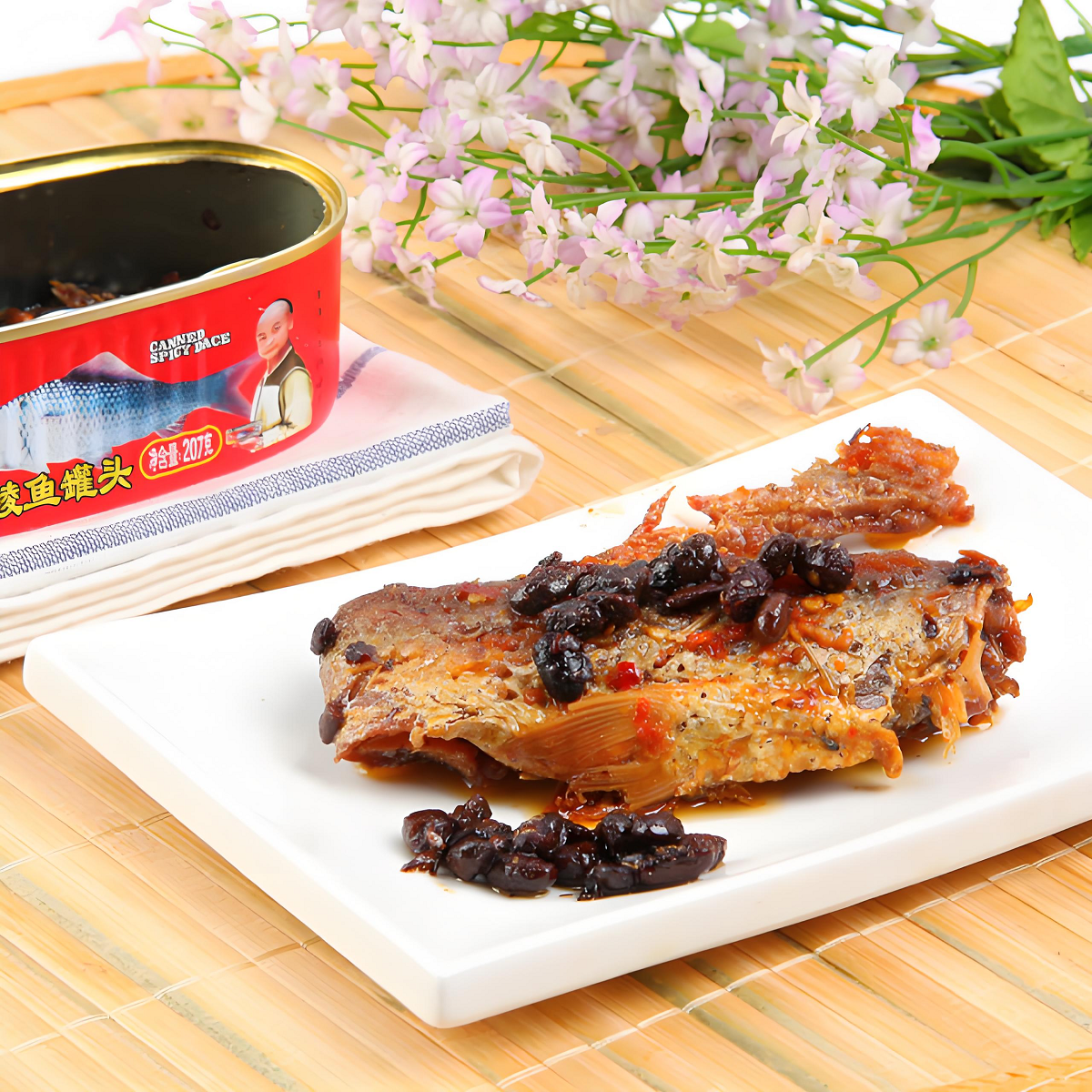 Good Taste Fresh Oil Fried Canned Dace with Salted Black Beans
