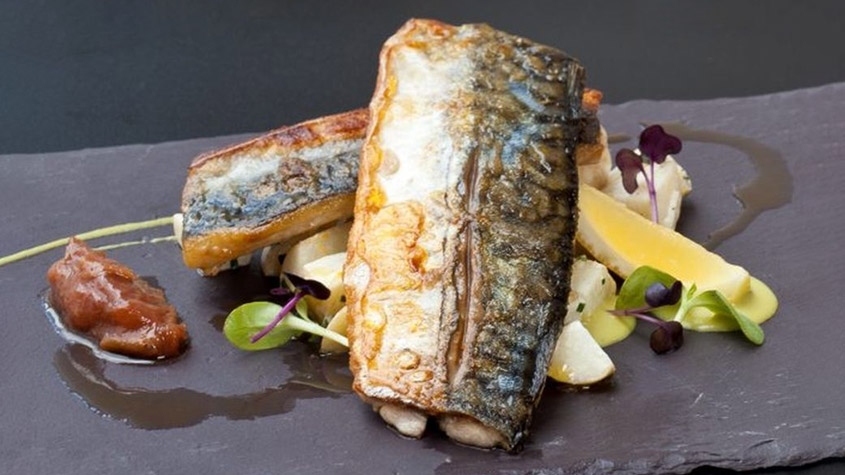 Nordic Countries: Mackerel with Rhubarb Chutney