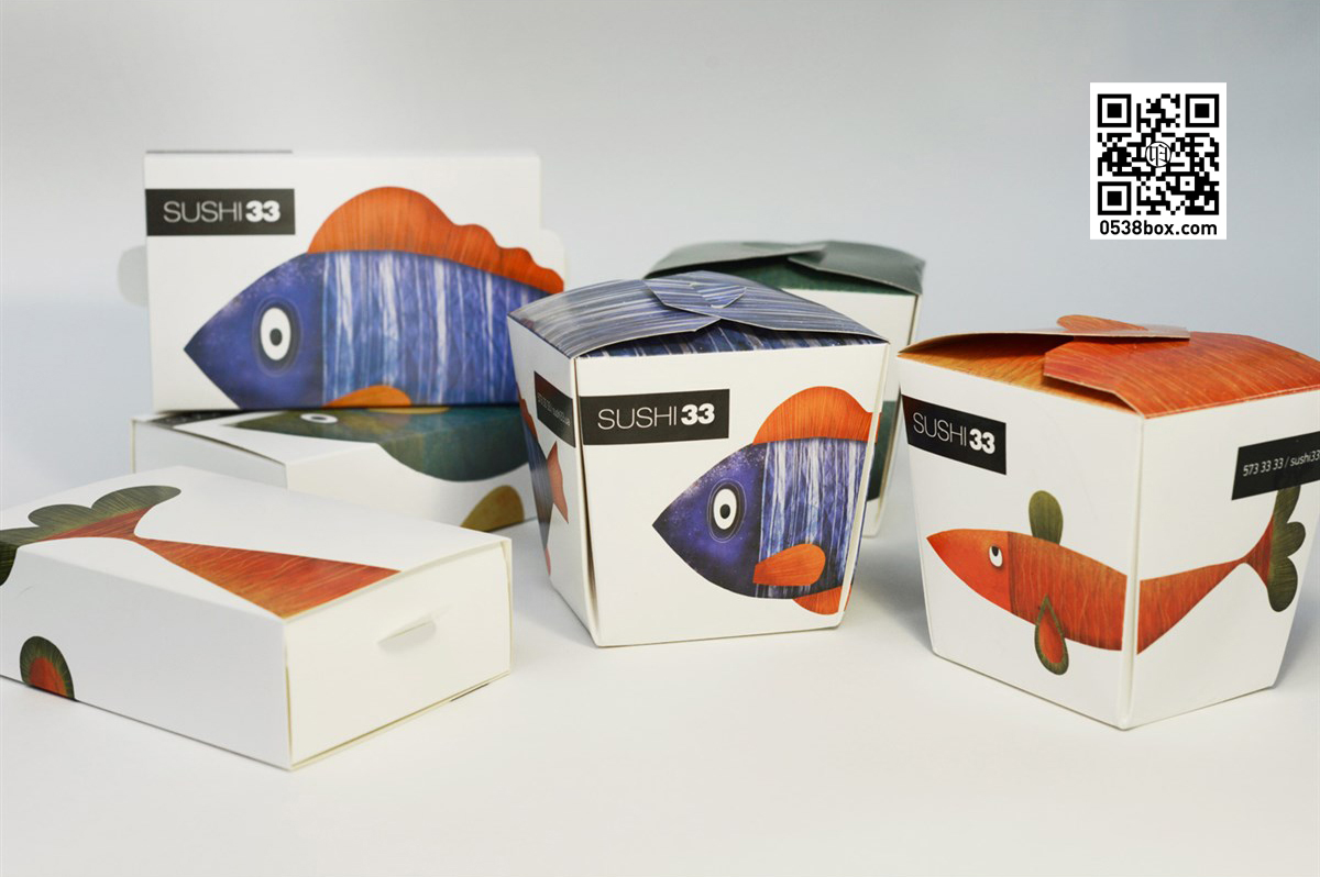 日本寿司包装盒快餐外卖打包纸盒