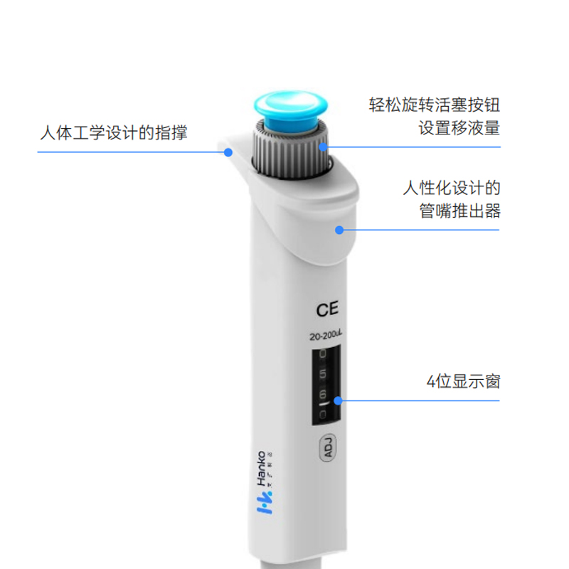 Accurate™单通道可调移液器 - 昊扩(Hanko)