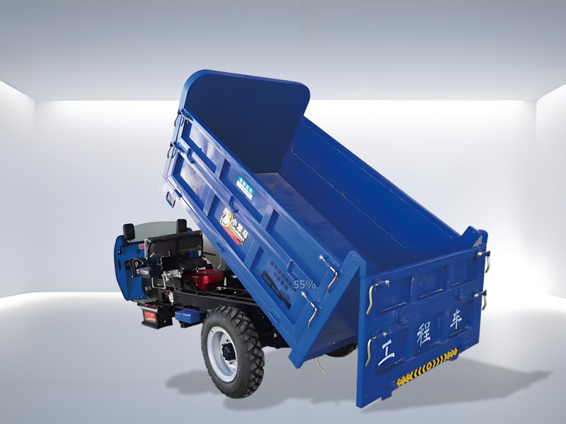 A015-Diesel Engineering Trolley (Three Car) -22 Offset Steering Wheel Double Seat