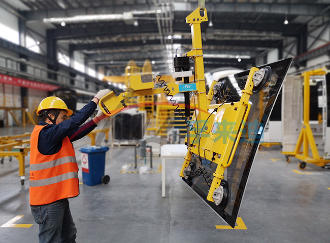 弧形玻璃真空吸吊搬运