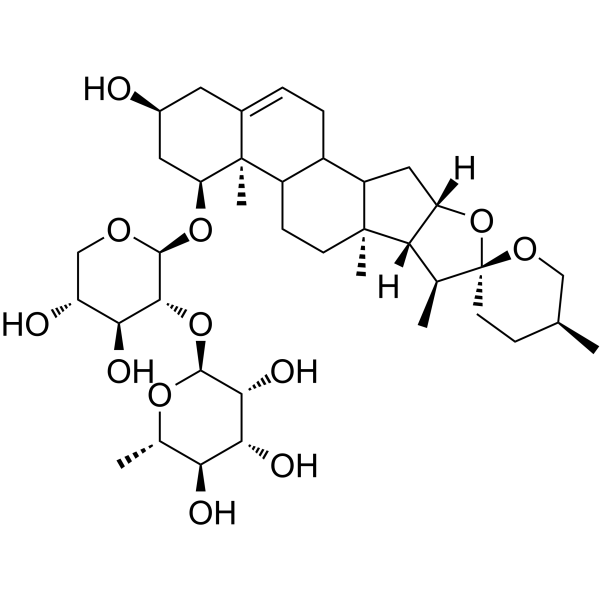 25S-ruscogenin-1-O-α-L-rhamnopyranosyl（1-2）-β-D-xylopyranoside