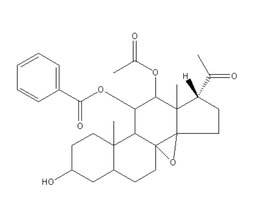 11α-O-苯甲酰-12β-O-乙酰通关藤苷元B